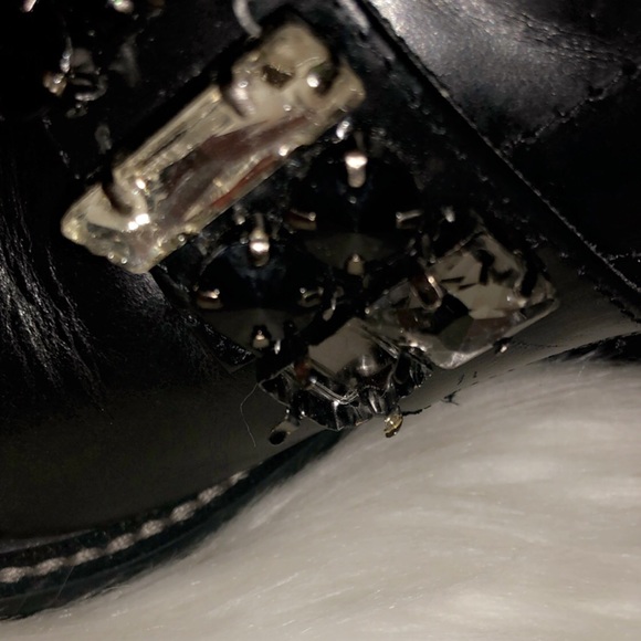 ZARA Leather Embellished Biker Boot - Picture 7 of 8